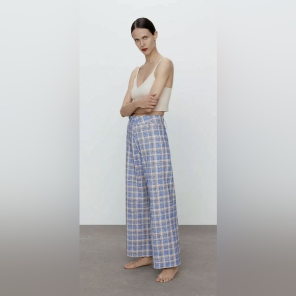 Zara High Waist Plaid Pants. Size XS - Picture 2 of 13